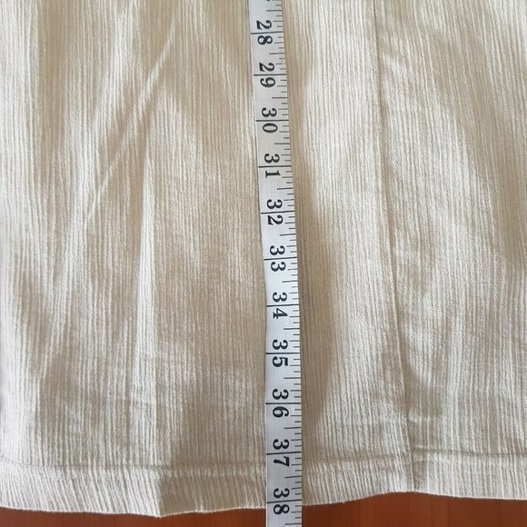 Denim & Company Womens Sleeveless Dress Size Small Sheath  Beige Embroidered - Picture 12 of 12